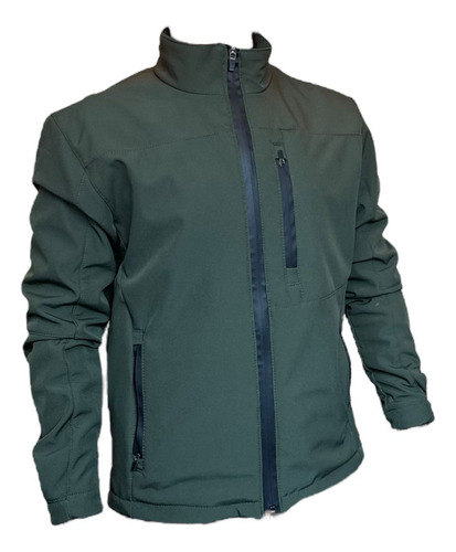 Chamarra Hombre Rompevientos Bomber Impermeable Negra Casual