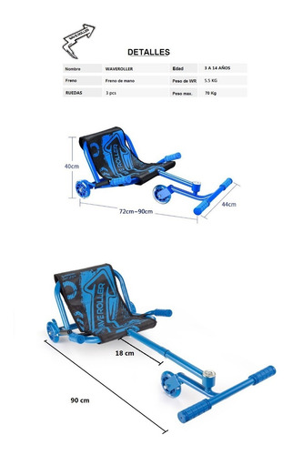 Imagen 2 de 7 de Wave Roller - Carro- Triciclo-chata - Movimiento De Los Pies