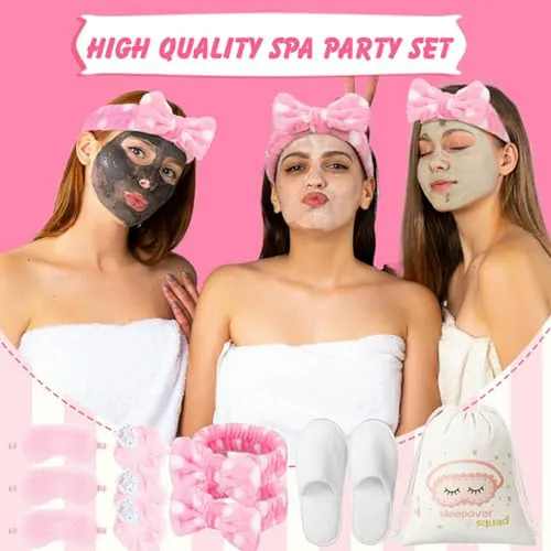 Kit De Fiesta De Pijamas Para Adolescentes Con Scrunchies, D