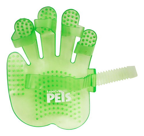 Guante De Goma Para Almohazar Peine Cepillo Perro Fl8317 Color Verde