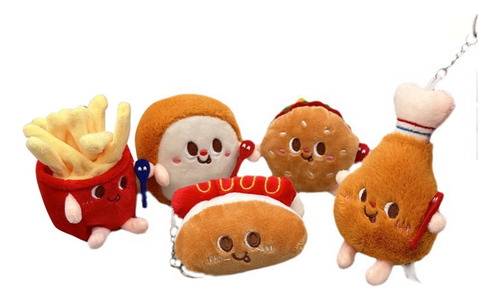 Juguete De Peluche De Simulación Para Hamburguesas, Comida D