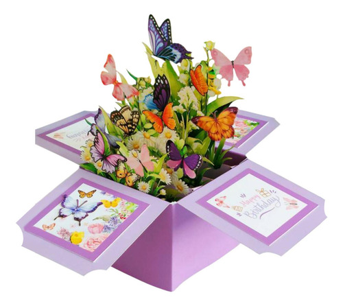 Bouquet De Flores De , Tarjeta De Felicitación, Violeta