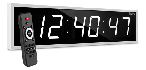 Ivation Enorme Reloj Led Digital Grande De 36 Pulgadas Con C