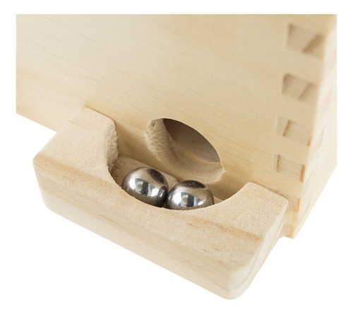 Juego De Laberinto De Madera De Laberinto Con Dos Canicas De