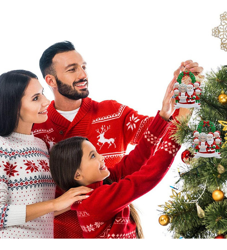 Adorno De Árbol De Navidad Personalizado Para La Familia De