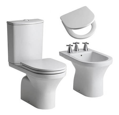 Combo Ferrum Varese Inodoro Deposito Tapa Y Bidet Ahora 12