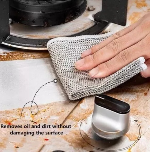 Trapo De Metal Multiusos Para Limpieza De Cocina De 30 Pieza