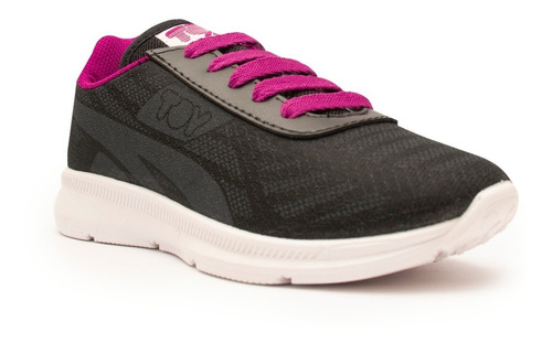 Zapatilla Niña Toy Negra Y Fucsia (27 Al 35) Art J43nf
