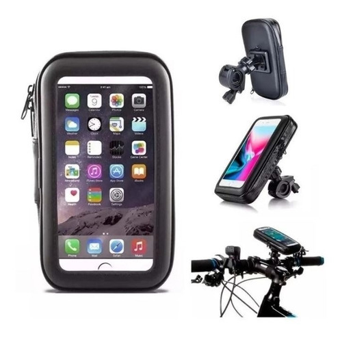Suporte Celular Gps Bike Moto Bicicleta A Prova D'água Ziper