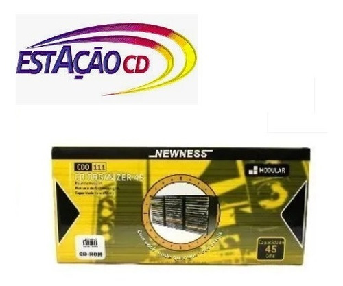 Porta Cd Modular Newness Capacidade Para 45 Cd´s