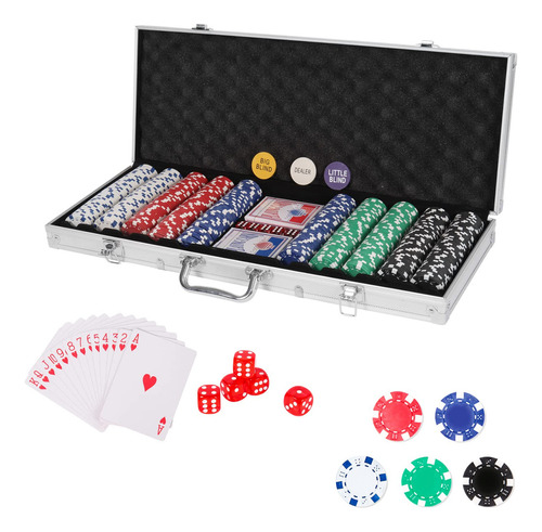 Playwus Poker Chip Set Professional, 500 Pcs Casino Poker C.