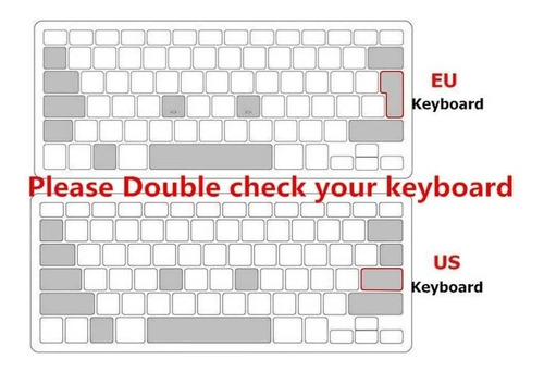 Imagen 4 de 8 de Protector Teclado Para Macbook Pro Touchbar 13 15 16 Pulgada