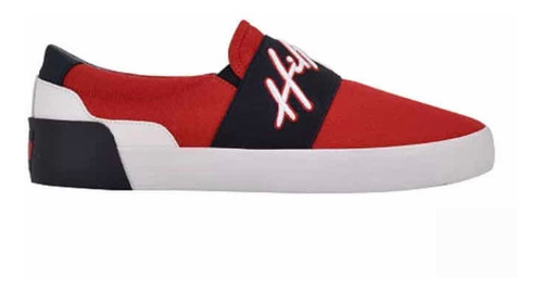 Tommy Realist Rojo De Tela (slip On) De Metedera