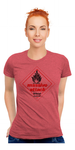 Playera Massive Attack Blue Lines Retro Style Para Mujer