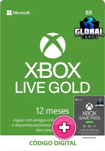 Game Pass Ultimate 12 Meses Código 25 Dígitos - Xbox One