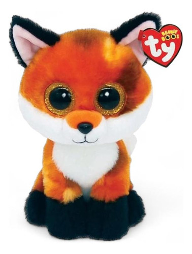 Peluche Ty Beanie Boos Regular Meadow Zorro Naranjo