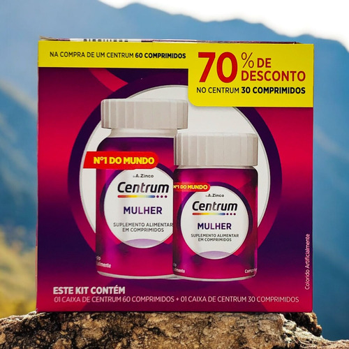 Kit Centrum Mulher 60+30 Comp (tratamento P/ 3 Meses)