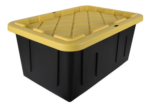 Caja Almacenamiento Uso Rudo Negra 102 Litros (10 Piezas)