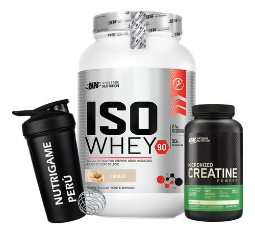 Pack Iso Whey 90 1.1 Kg + Creatina Optimum Nutrition 300gr