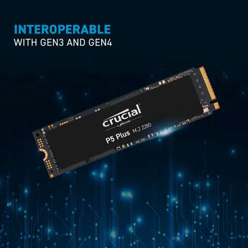 Ssd M.2 2tb Nvme Pcie 4.0 Gen4 X4 Crucial P5 Plus Ct2000p5pssd8