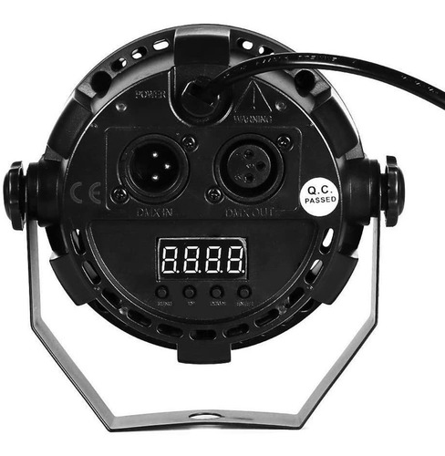Imagen 5 de 6 de Tacho De Luz Negra Led Uv Fluo Mini Dmx 12 Luces Oferta