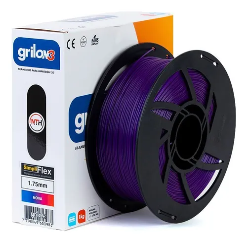 Filamento 3D Grilon3 Simpliflex de 1.75mm y 1kg celeste