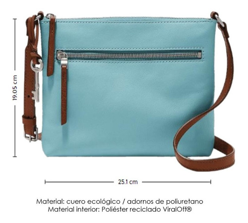 Imagen 4 de 9 de Fossil Bolsa Dama Fiona Crossbody Zb7266