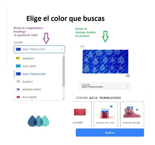 Imagen 4 de 4 de Sellos Genéricos Gotas Para Garantía De Garrafón De Agua