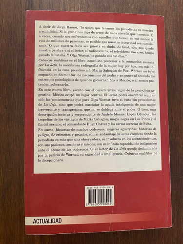 Cronicas Malditas Olga Wornat Editorial Grijalbo (Usado)