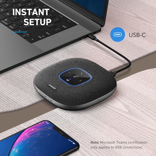 Altavoz Anker Powerconf S3, 6 Micrófonos, Bluetooth 5.3