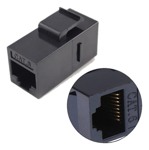 Acoplador En Línea Rj45 Cat6 Cat5e Utp Jack Keystone Hembra