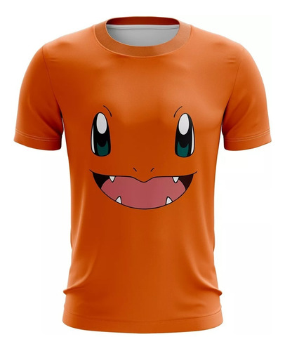 Polo Pokemon Charmander Sublimado Full Print