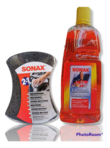 Shampoo Para Autos O Motos + Esponja De Lavado Sonax 