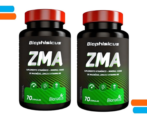 Zma C/2x70 Pos Treino Aumento Libido Testosterona