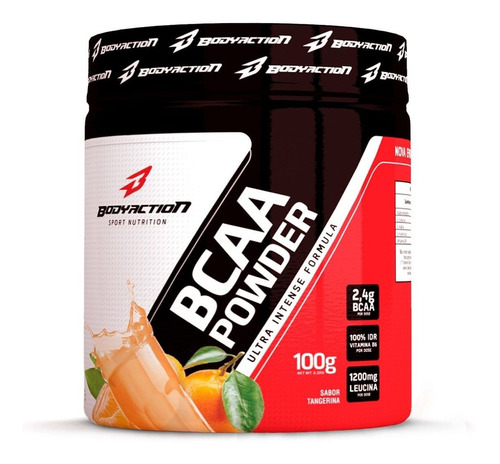 Bcaa Powder - Muscle Builder - 100g Tangerina - Bodyaction