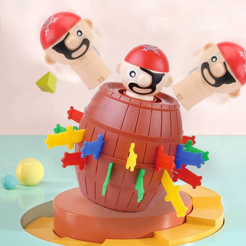 Barril Pirata Grande Cubo De Juguete Novedoso Juego Fiesta