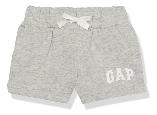 Gap Pantalones Cortos Con Logotipo Para Beb Nia, Gris Claro