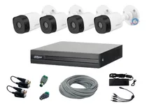 Comprar Kit Circuito Cerrado 4 Cámaras Cctv Dahua 100m Utp 1mp Balun