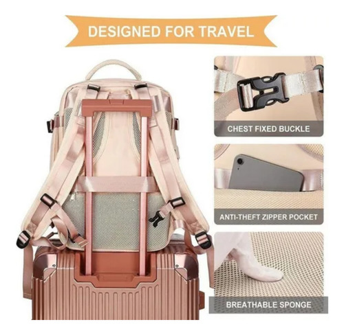Mochila Multifuncional Antirrobo Mochila De Viaje Grande