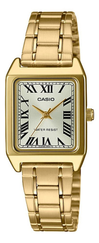 Reloj Casio Ltp-v007g-9b De Acero Inoxidable Para Mujer En T