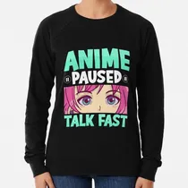 Comprar Buzo Anime Pausado Hablar Rápido Kawaii Chica Anime Manga Ca