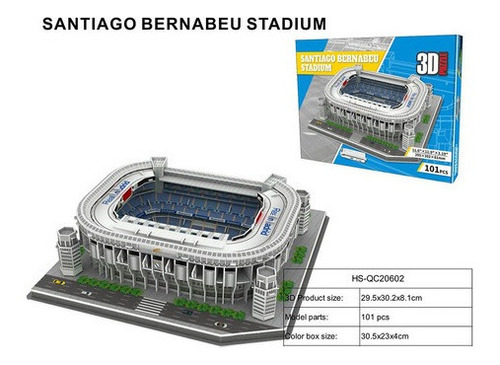 Puzle 3d Estadio Santiago Bernabéu Del Real Madrid [u]