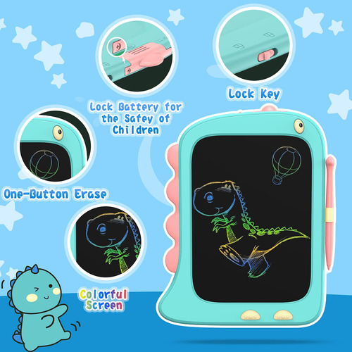 Tableta De Dibujo Orsen Dinosaur Lcd De 8.5 Pulgadas Para Ni