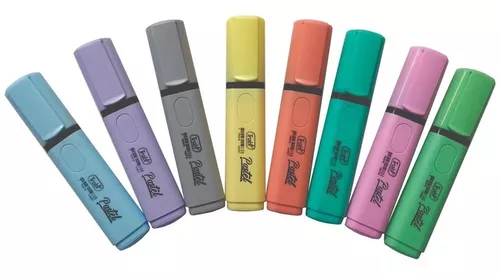 RESALTADORES TRABI PASTEL X 7 Colores – libreriaoasis.com