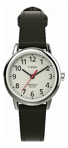 Reloj Mujer Timex Correa De Piel Con Luz 25 mm TW2V753006P Resistencia Al Agua 30m