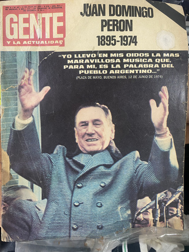 Gente 4 De Julio 1974 Muerte Peron Entrevista Borges (Usado)