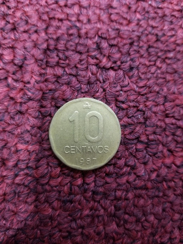 Moneda De Argentina - 10 Centavos De Austral - 1987
