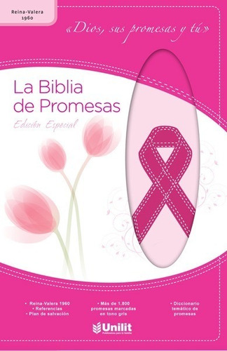 Biblia Rvr60 De Promesas · Edición Especial · Piel Rosa