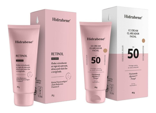 Skincare Retinol Acido Hialuronico + Cc Cream Clareador 50 Momento De Aplicação Dia/noite Tipo De Pele Os Tipos De Pele