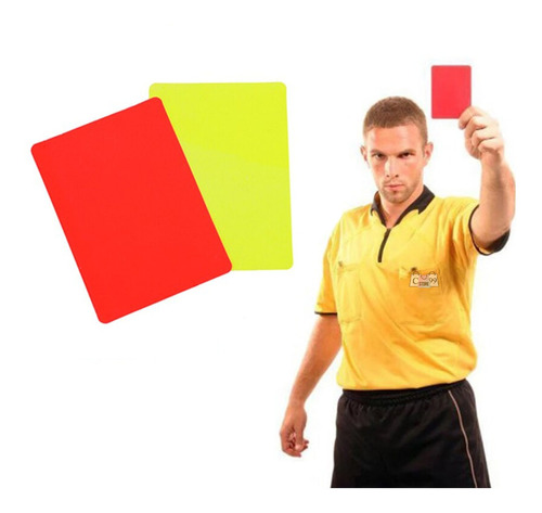 Tarjetas Amarilla Y Roja Implementos Para Arbitros Deportes